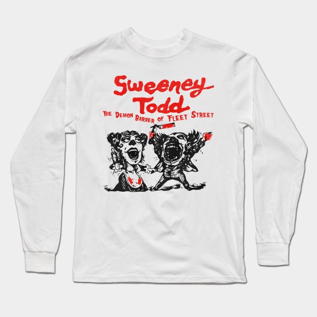 Sweeney Todd Long Sleeve T-Shirt by darklordpug